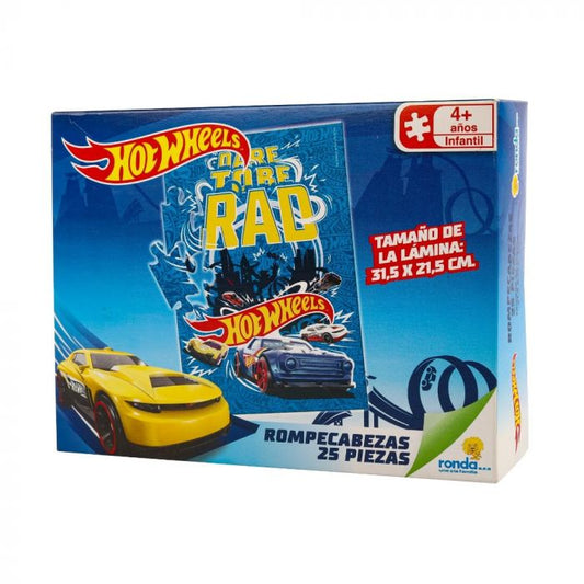 Ronda rompecabezas 25 piezas Hot Wheels