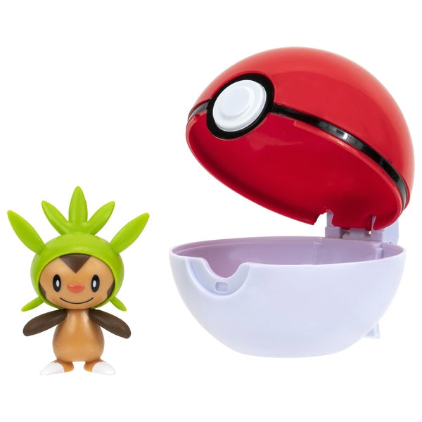 Jazwares Pokemon Clip n' Go Chespin+Pokeball