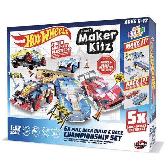 BT Hot Wheels Maker Kitz 1:24 - construye pack x 5